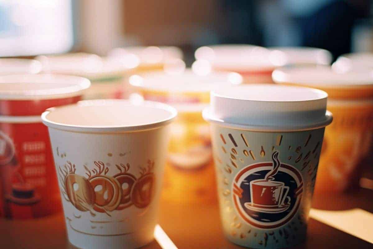 cups en carton avec logo