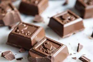 poids carré chocolat