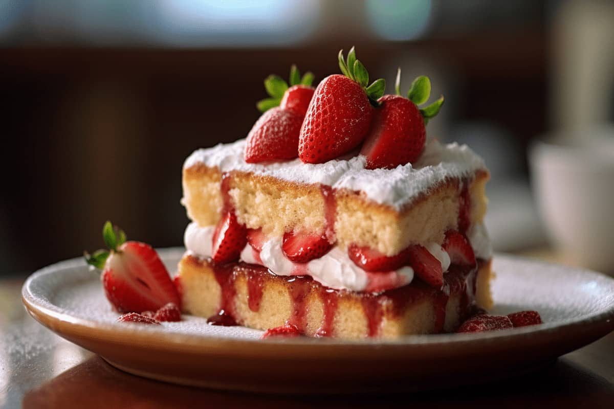gâteau aux fraises sans cuisson