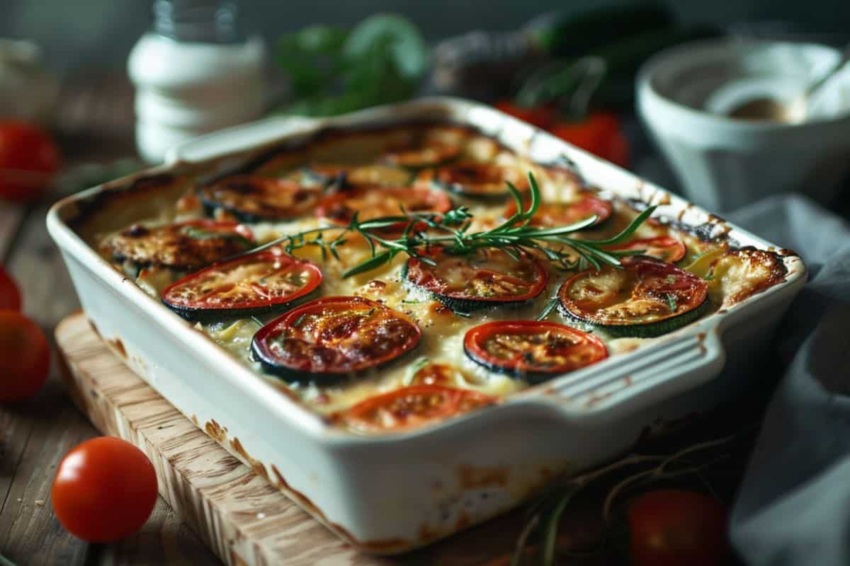 gratin courgettes tomates