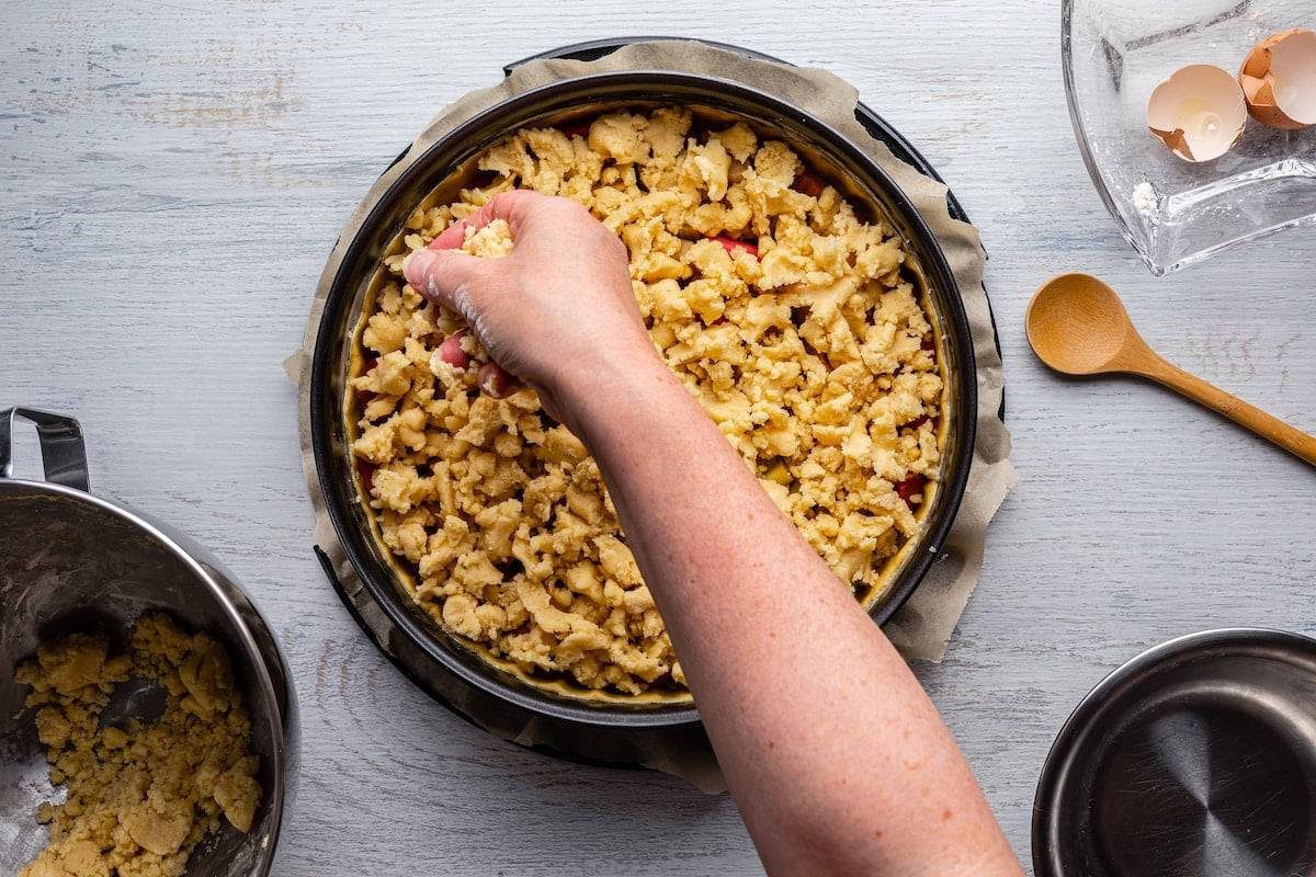 Crumble pommes poires