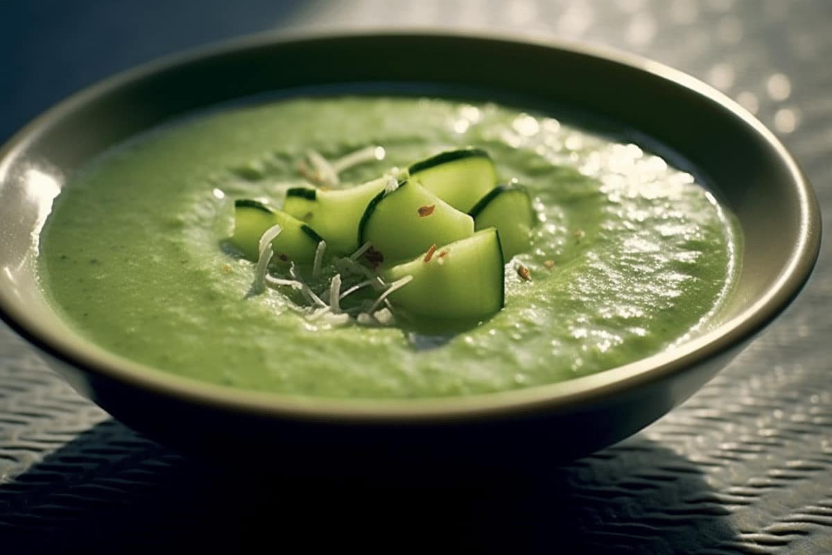 soupe froide courgette